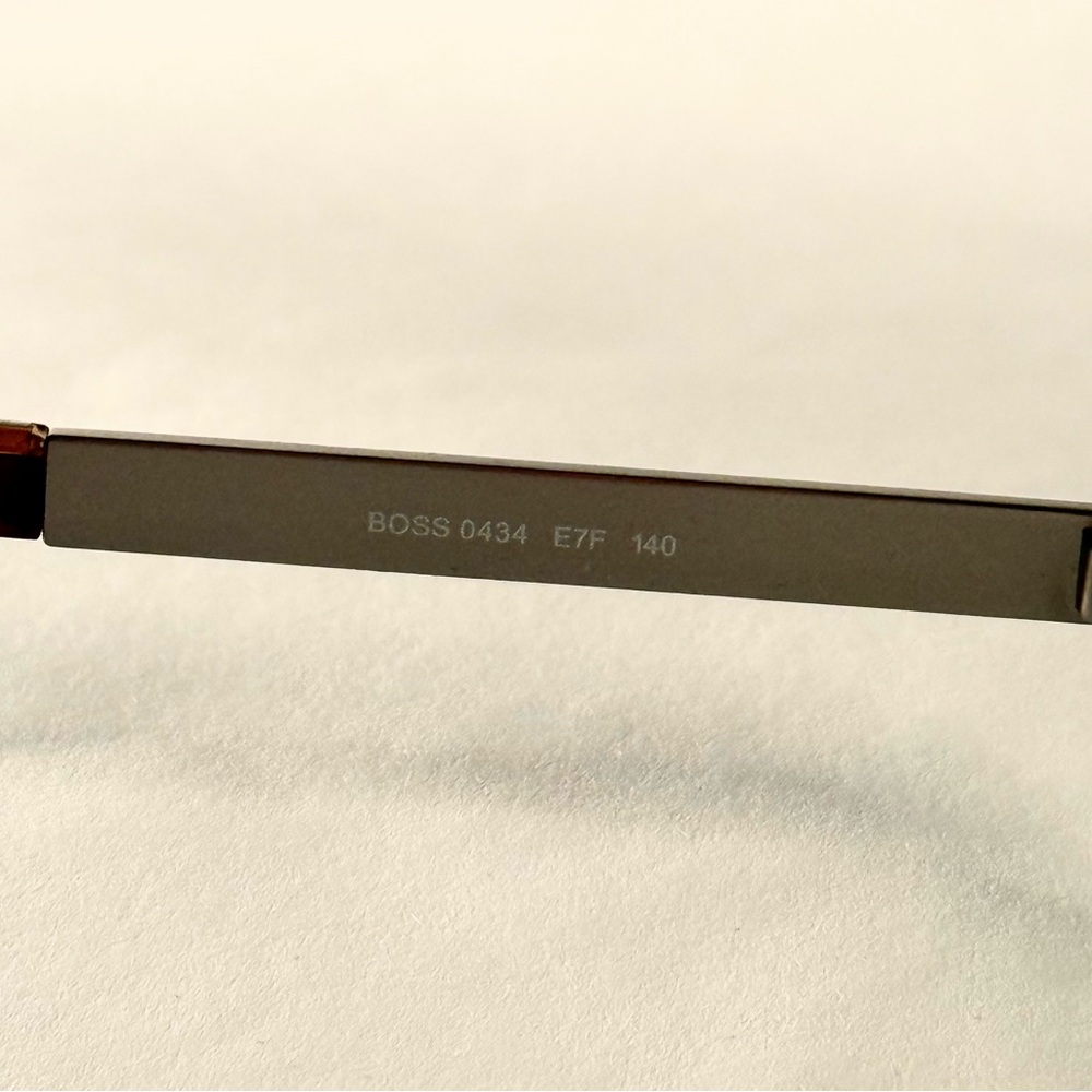 Hugo Boss Silver and Black Men's Glasses - Picture 6 of 11